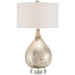 Weathered Table Lamp - White