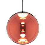 Globe Pendant - Black / Copper