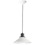 Oslo Pendant - Black / White / White