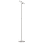 Torchier Floor Lamp - Satin Chrome