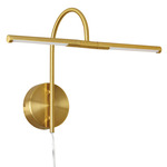 Contemporary Hardwire or Plug-In Picture Light - Aged Brass
