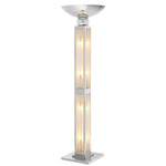 Dorrell Floor Lamp - Nickel / Clear