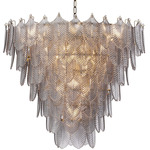 Verbier Chandelier - Brushed Brass / Smoke