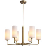 Ortona Chandelier - Rembrandt Brass / Opaque Gradient