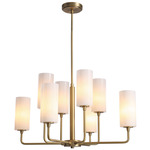 Ortona Chandelier - Rembrandt Brass / Opaque Gradient