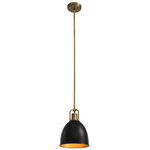 Vasto Pendant - Rembrandt Brass / Matte Black