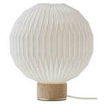 Model 375 Table Lamp - Light Oak / White