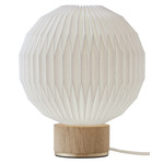 Model 375 Table Lamp - Light Oak / White