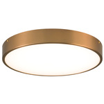 Plato Ceiling Light Fixture - Aged Gold Brass / Frosted