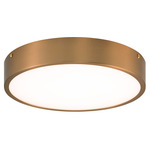 Plato Ceiling Light Fixture - Aged Gold Brass / Frosted