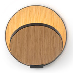 Gravy Wall Sconce - Metallic Black / White Oak