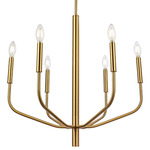 Eleanor Candlelight Chandelier - Aged Brass