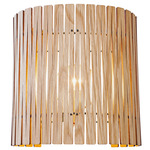 Kerflights Wall Sconce - Black / White Oak