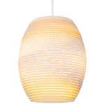 Oliv Scraplights Pendant - White / Blonde