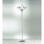 Antenoreo Floor Lamp - Chrome / Transparent Crystal