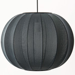 Knit Wit Round Pendant - Matte Black / Black