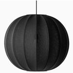 Knit Wit Round Pendant - Matte Black / Black