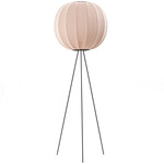 Knit Wit Floor Lamp - Matte Black / Sandstone