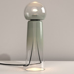 Gigi Table Lamp - Sage / Transparent