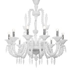 Neodimio Chandelier - Chrome / White