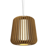 Stecche Di Legno Short Pendant - Blonde Freijo