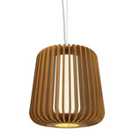 Stecche Di Legno Short Pendant - Teak