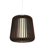 Stecche Di Legno Short Pendant - American Walnut