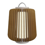 Stecche Di Legno Short Floor Lamp - White / Blonde Freijo