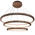 Frame Tiered Pendant - American Walnut