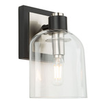 Lyndon Wall Sconce - Brushed Nickel / Clear