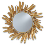 Folium Mirror - Contemporary Gold Leaf / Gold