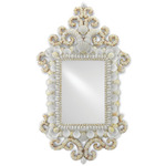 Cecilia Mirror - Natural Shell / Off White