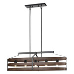 Fort Garry Linear Pendant - Graphite / Ironwood