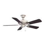 Edgewood Ceiling Fan - Brushed Nickel / Dark Walnut