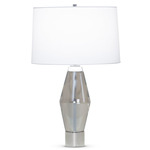 Jacob Table Lamp - Crystal / White Linen