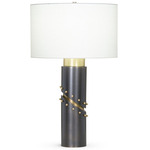 Wales Table Lamp - Bronze / Off White
