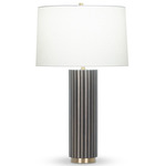 Meredith Table Lamp - Dark Brown / Off White