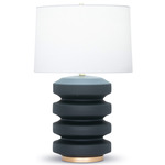 Ruth Table Lamp - Matte Black / Off White