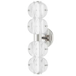 Lindley Bathroom Vanity Light - Polished Nickel / Clear