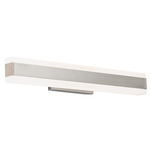 Cinch Bath Vanity & Wall Light - Brushed Nickel / Frosted