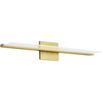 Span Bathroom Vanity Light - Plated Brass