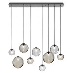 Puppet Linear Multi Light Pendant - Black / Transparent / Smoky