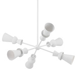 Florence Chandelier - Gesso White / White
