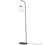 Misko F25 Floor Lamp - Walnut / Opal