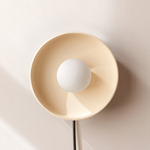 Ceramic Disc Orb Surface Mount - Bone Canopy / White Clay Shade