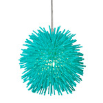 Urchin Mini Pendant - Aqua Velvet