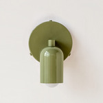 Fixed Down Wall Sconce - Reed Green / Reed Green