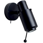 Biny Spot Wall Sconce with Directional Stick - Matte Black / Black