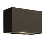 Atlantis 120V JA8 Outdoor Wall Light - Bronze / Etched Glass