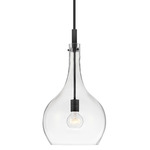 Ziggy Pendant - Clear / Black